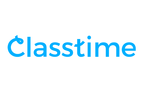 [Translate to Französisch:] hellblaues Logo Classtime